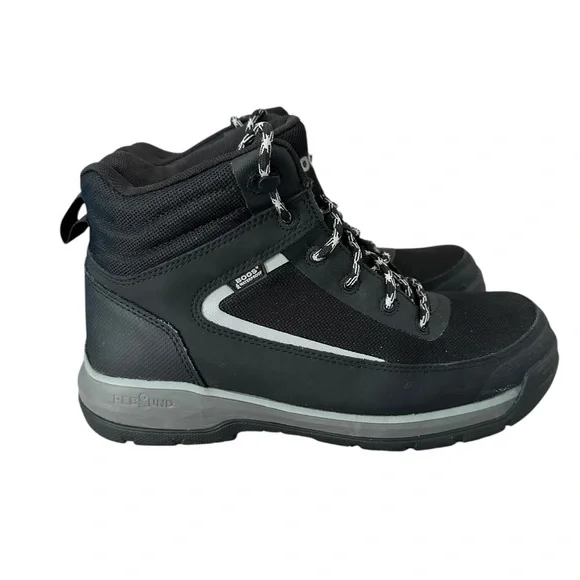 Men's Bogs Shale Mid Composite Toe Waterproof Work Boots Black